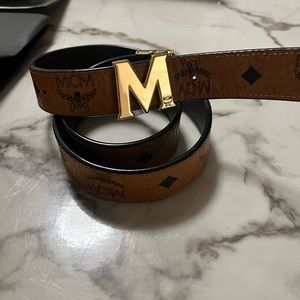 MCM reversible belt brown/ black